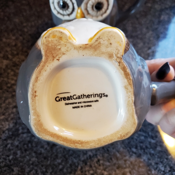 SOLD Great Gatherings Owl Mugs Set of 2 - Picture 4 of 10